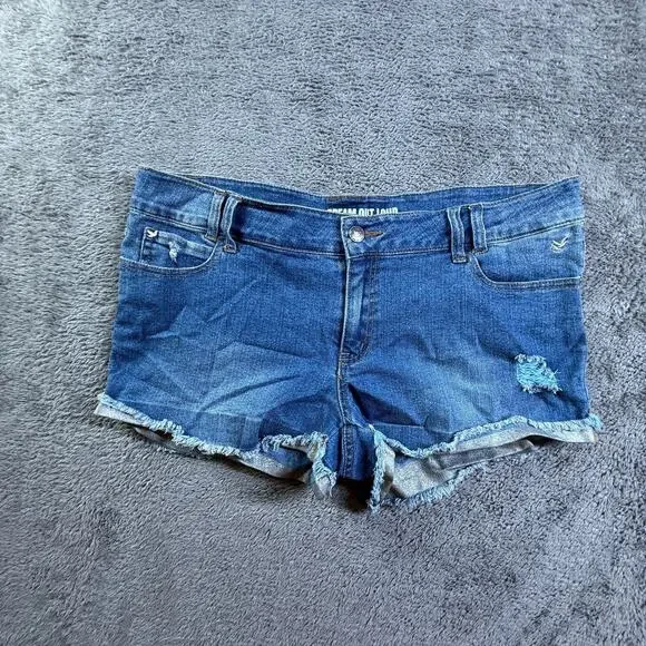 Selena Gomez Dream Out Loud Juniors 15 Short Shorts Raw Hem NEW Stretch Denim - Picture 2 of 7